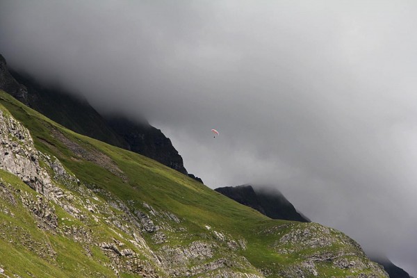 Charlie climbing on the Aravis