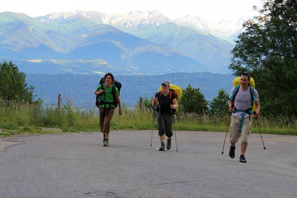 Summiting the Col de Marocaz