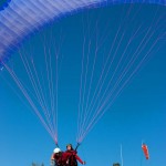 Launching the Bidule with Nicol at St Andr-les-Alpes