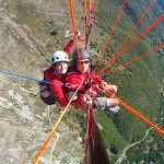 Marcus & I flying together on the Little Cloud Bidule